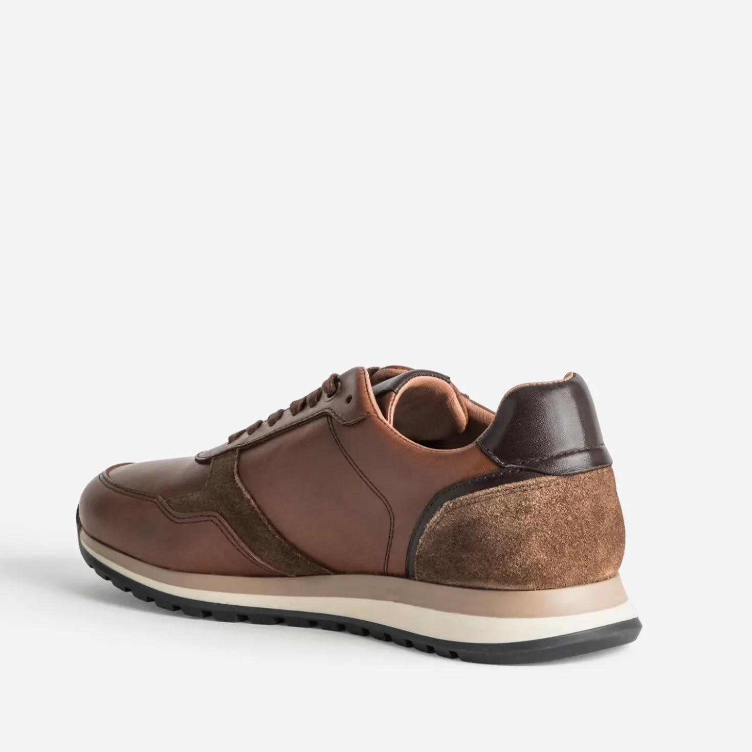 Tennis camel cuir