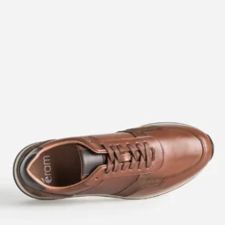 Tennis camel cuir