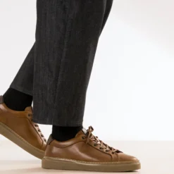 Tennis camel cuir