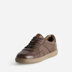 Tennis cognac cuir