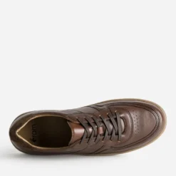 Tennis cognac cuir
