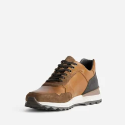Tennis cognac cuir
