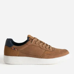 Tennis cognac suédé