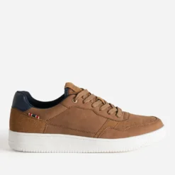Tennis cognac suédé
