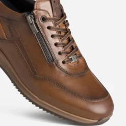 Tennis FLUCHOS camel cuir