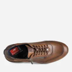 Tennis FLUCHOS camel cuir