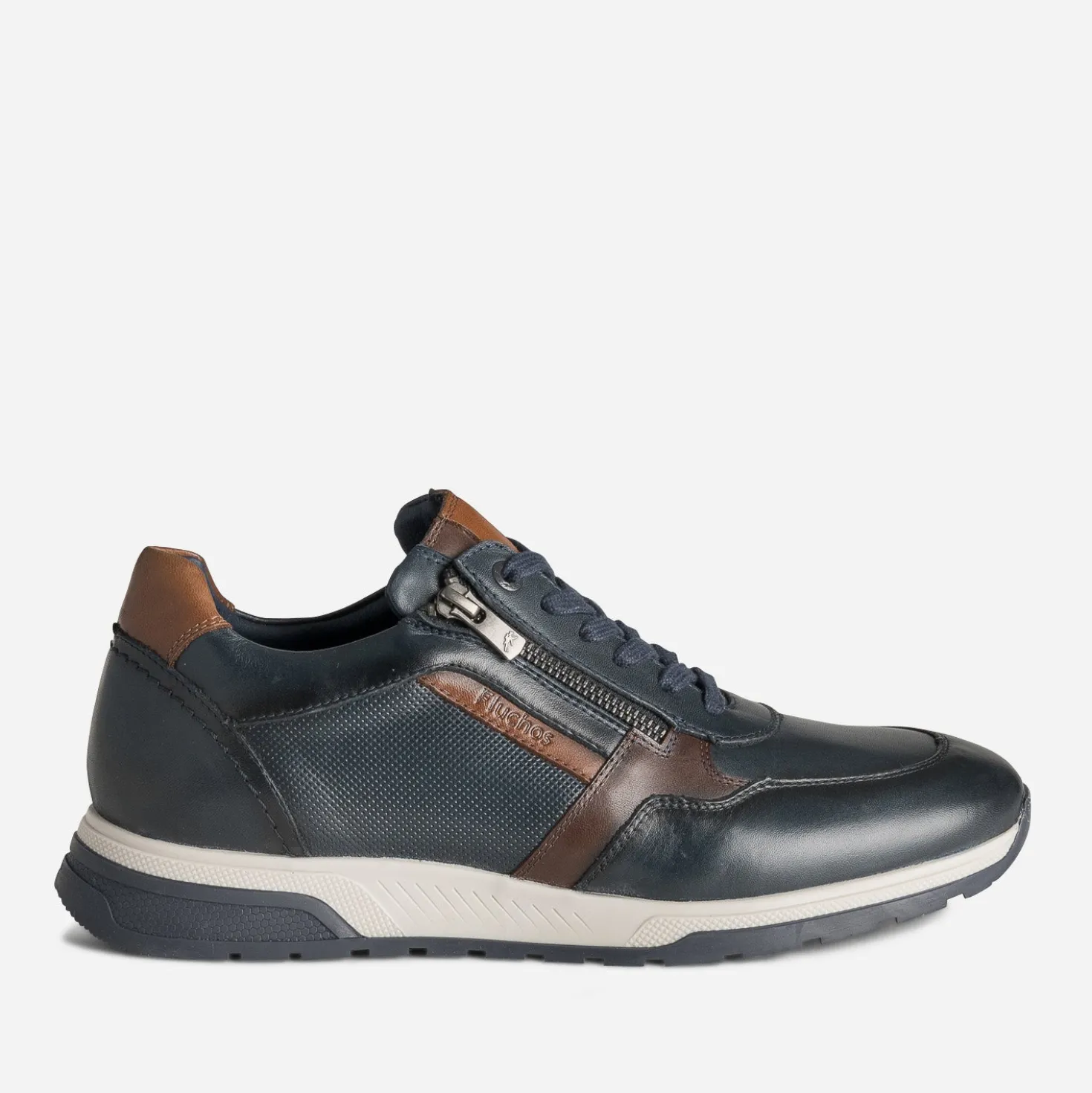 Tennis FLUCHOS marine cuir
