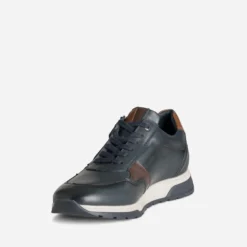 Tennis FLUCHOS marine cuir