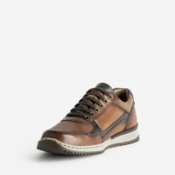 Tennis FRANCE ARNO cognac cuir