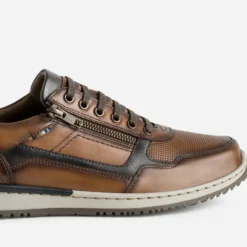 Tennis FRANCE ARNO cognac cuir