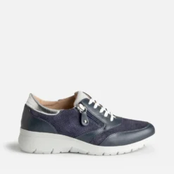 Tennis FRANCE ARNO marine cuir