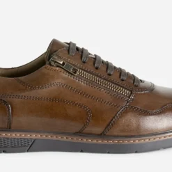 Tennis FRANCE ARNO marron en cuir
