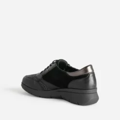 Tennis FRANCE ARNO noire en cuir
