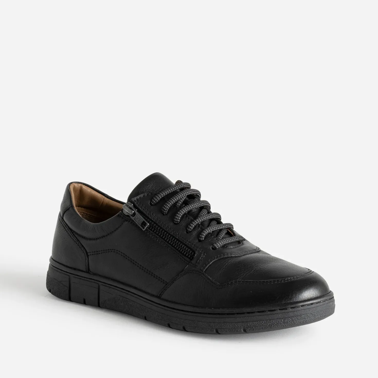 Tennis FRANCE ARNO noir en cuir