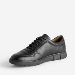 Tennis FRANCE ARNO noir en cuir