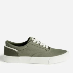 Tennis homme en toile kaki