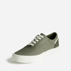 Tennis homme en toile kaki