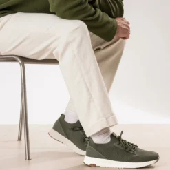 Tennis kaki mesh tricoté