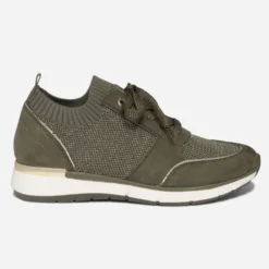 Tennis kaki tricotée