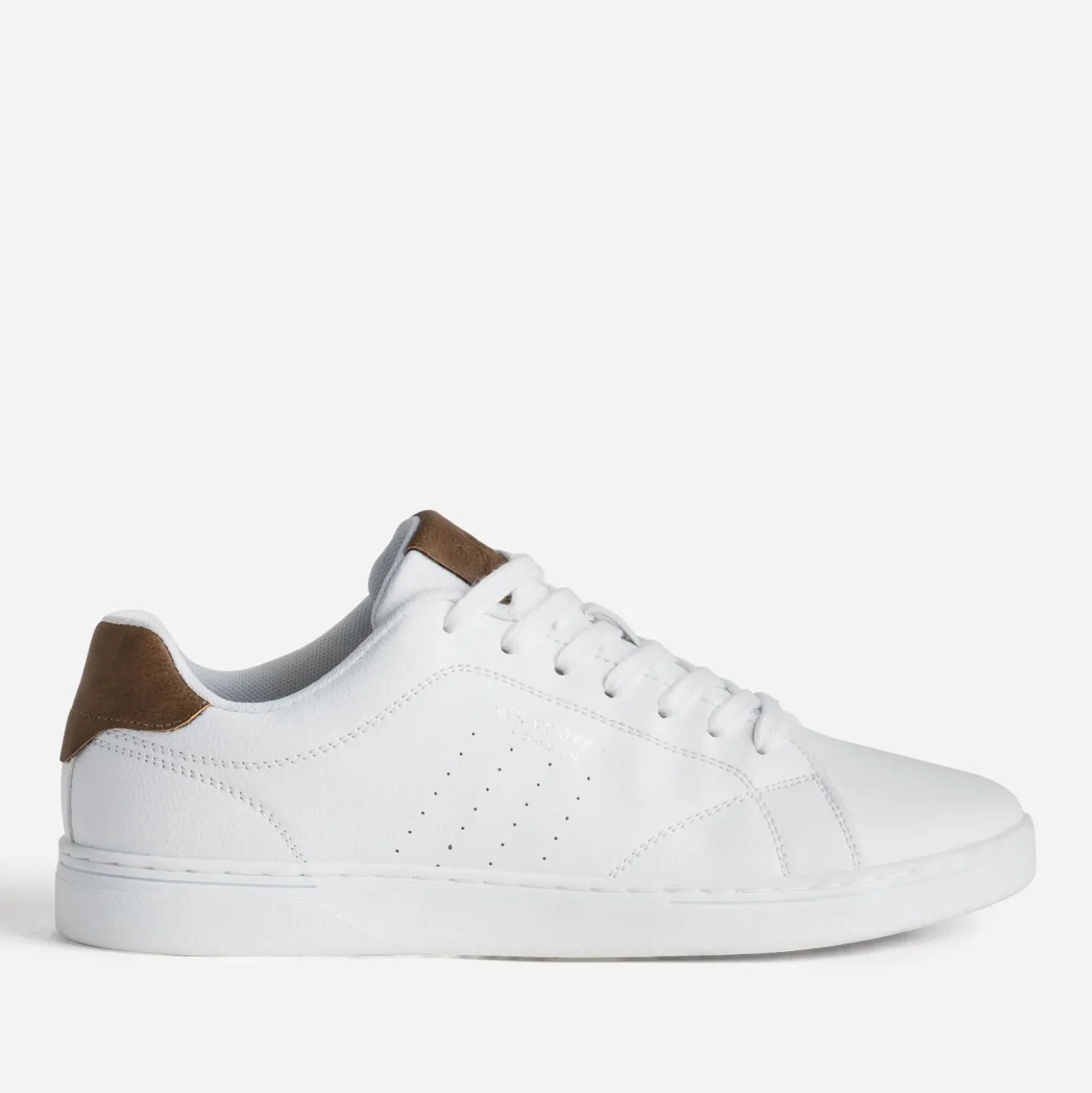 Tennis LEE COOPER blanche détails marron