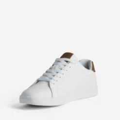 Tennis LEE COOPER blanche détails marron