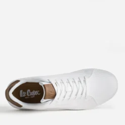 Tennis LEE COOPER blanche détails marron