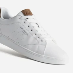 Tennis LEE COOPER blanche détails marron