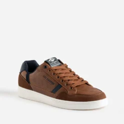 Tennis LEE COOPER cognac et marine