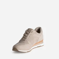 Tennis MARCO TOZZI beige et imprimé python