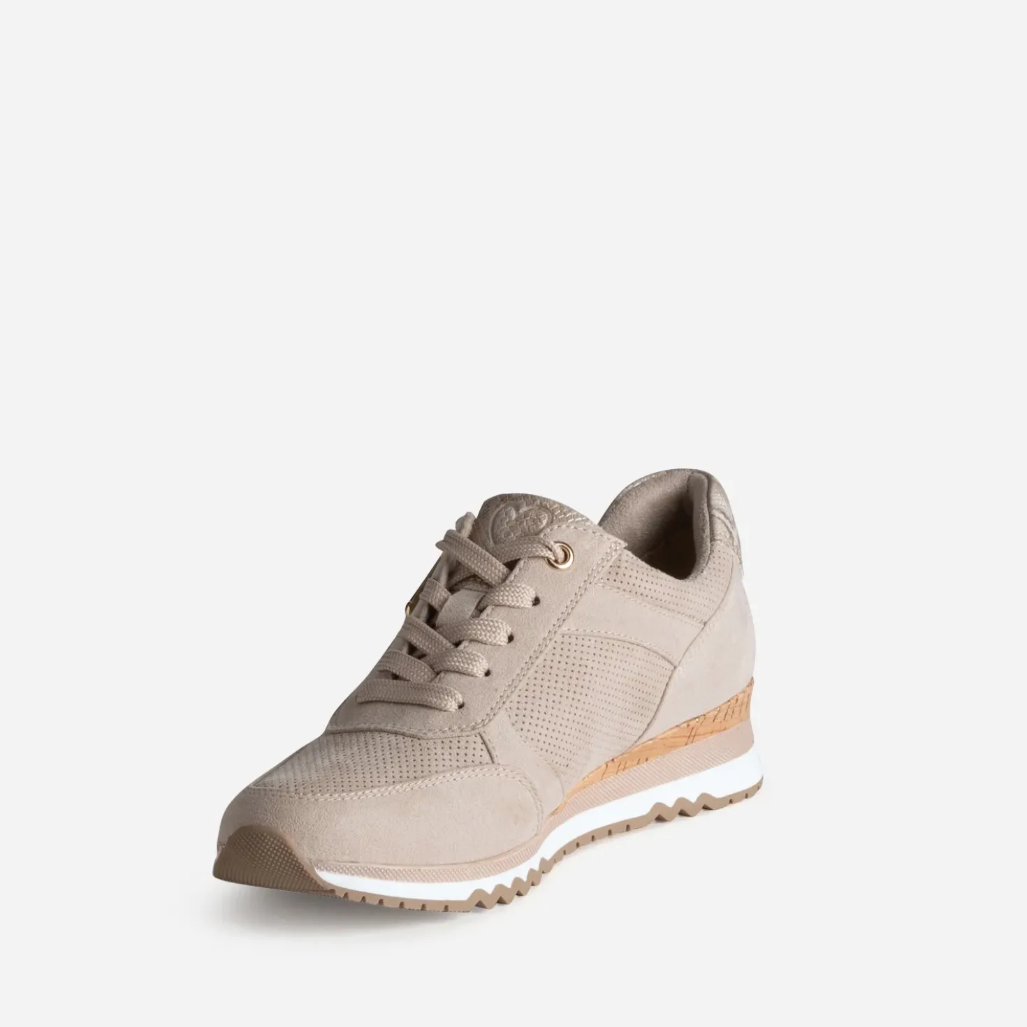 Tennis MARCO TOZZI beige et imprimé python