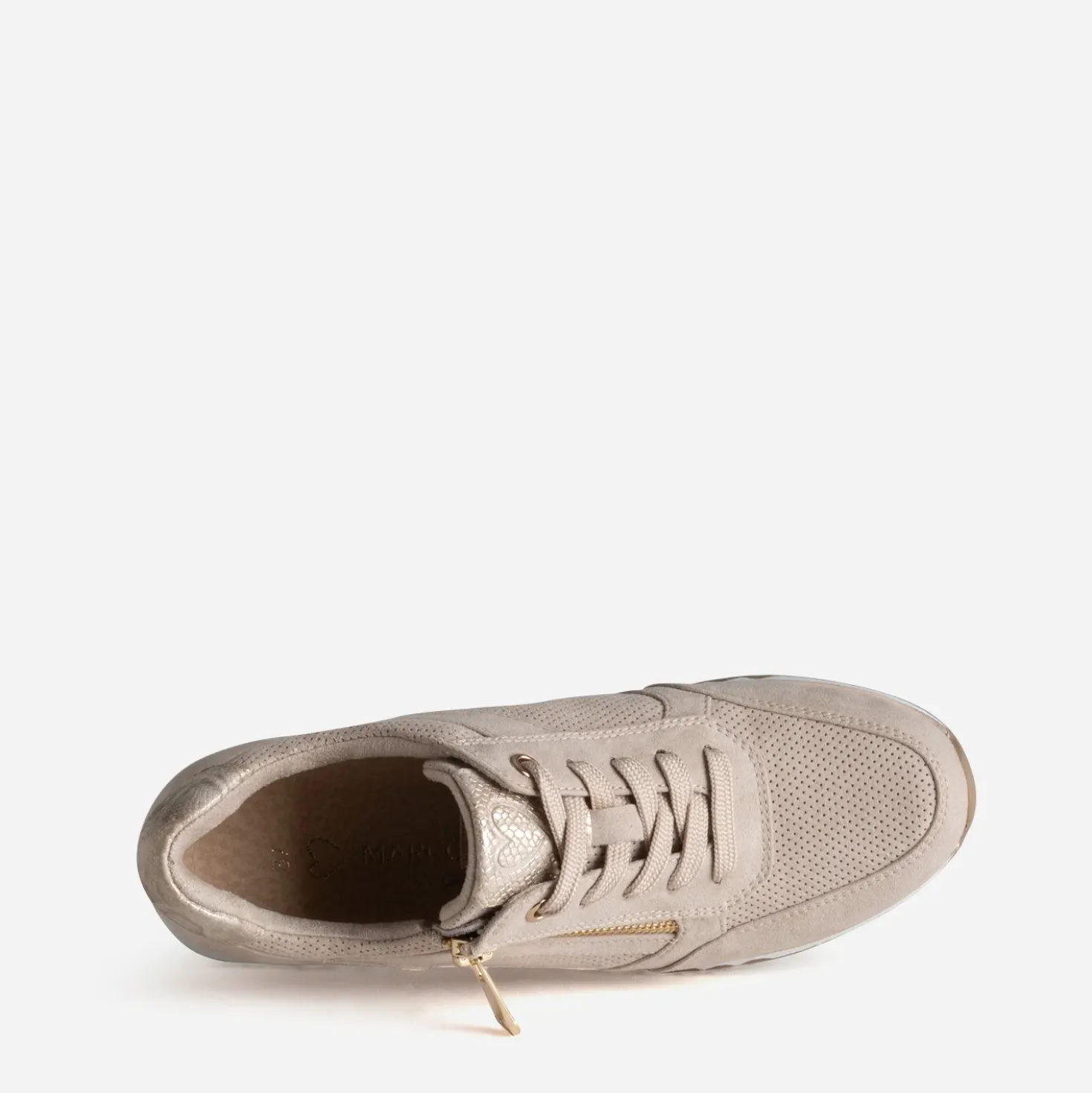 Tennis MARCO TOZZI beige et imprimé python