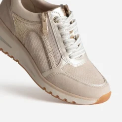 Tennis MARCO TOZZI beige multi-matières