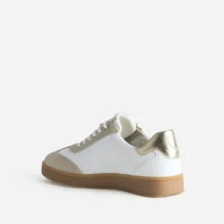 Tennis MARCO TOZZI blanche, beige, doré