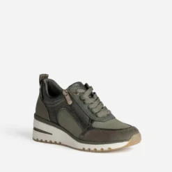Tennis MARCO TOZZI kaki multi-matières