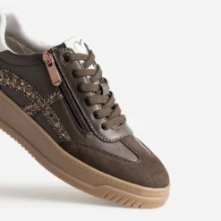 Tennis MARCO TOZZI marron détails pailletés