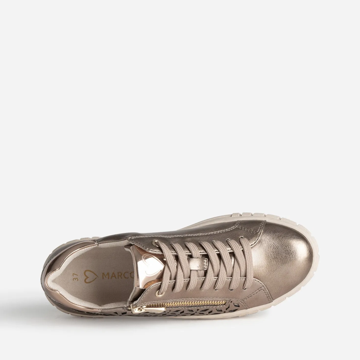 Tennis MARCO TOZZI marron motifs ajourés