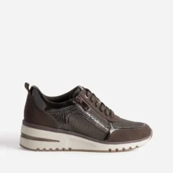 Tennis MARCO TOZZI marron multi-matières