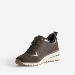 Tennis MARCO TOZZI marron multi-matières