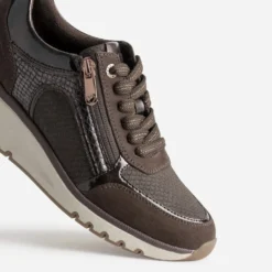 Tennis MARCO TOZZI marron multi-matières