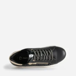 Tennis MARCO TOZZI noire décor motifs ajourés