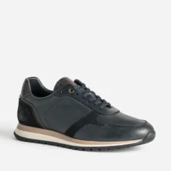 Tennis marine cuir
