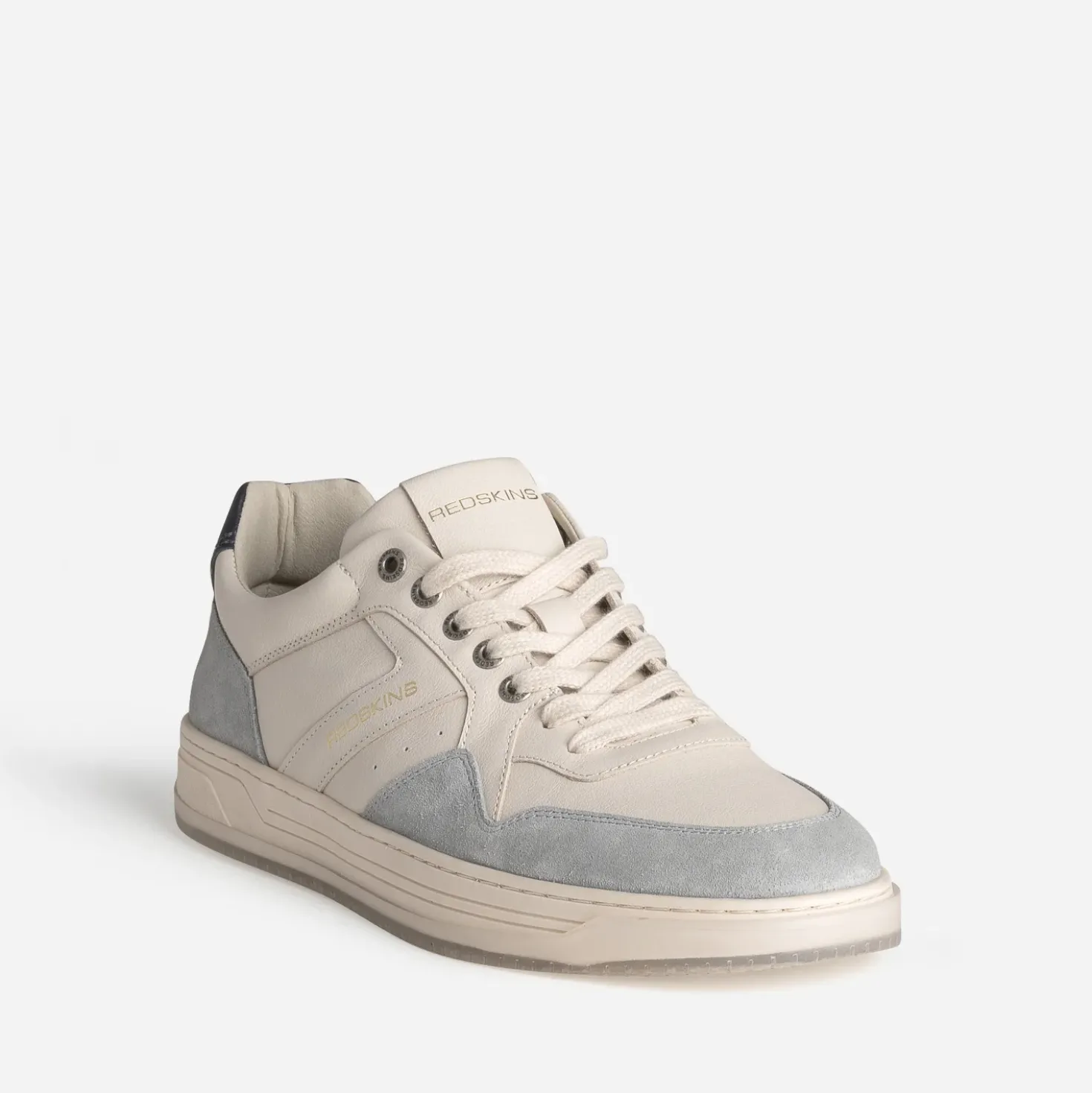 Tennis REDSKINS beige et grise cuir