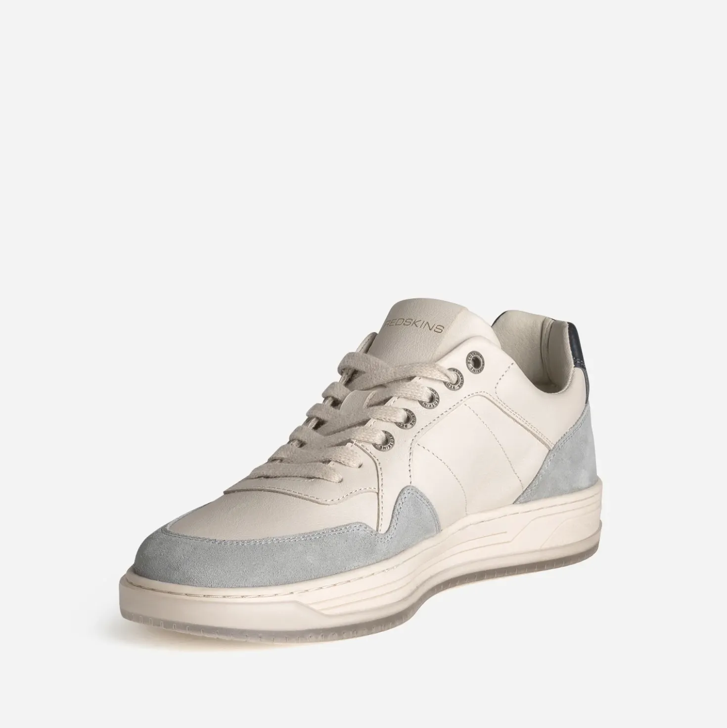 Tennis REDSKINS beige et grise cuir