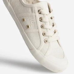 Tennis TBS beige chiné en toile