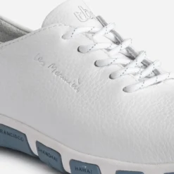 Tennis TBS blanche en cuir à semelle bicolore