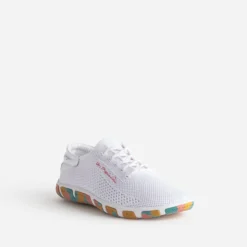 Tennis TBS blanche en mesh semelle camouflage