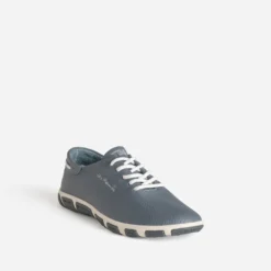 Tennis TBS bleu cuir semelle bicolore