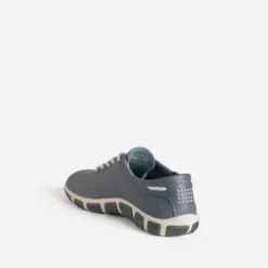 Tennis TBS bleu cuir semelle bicolore
