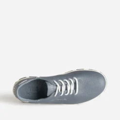 Tennis TBS bleu cuir semelle bicolore
