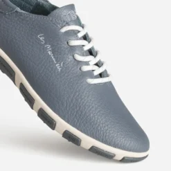 Tennis TBS bleu cuir semelle bicolore